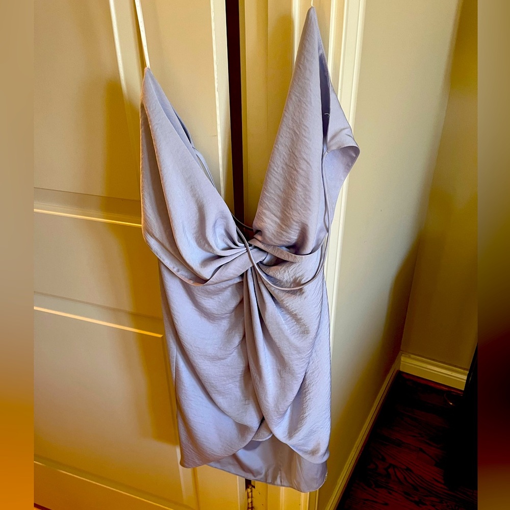 Silky Spaghetti Strap Mini Dress
